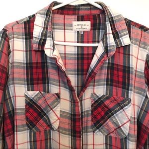 Cotton On plaid shirt size XS